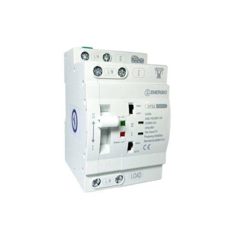Автомат Вводу Резерву Energio Ats2 2P 63A ENERGIO