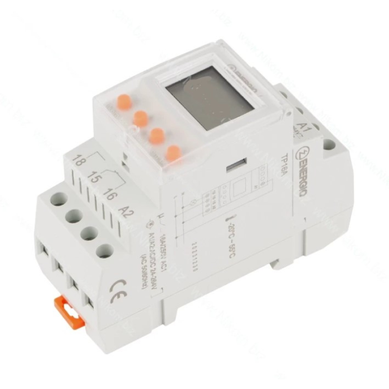 Таймер Tp16A Тижневий Електронний 24-240V Ac/Dc ENERGIO Таймер Tp16A Тижневий Електронний 24-240V Ac/Dc ENERGIO