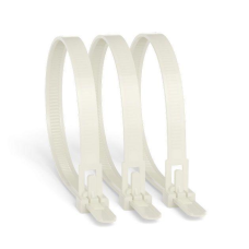 Кабельна Стяжка Багаторазова 7.5X300 Біла (100Шт) ENERGIO