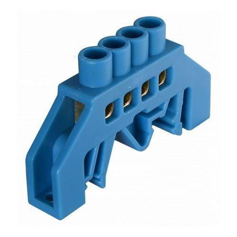 Шина Нульова Ізольована На Din-Рейку (Універсальна) 4 Отв. ENERGIO Шина Нульова Ізольована На Din-Рейку (Універсальна) 4 Отв. ENERGIO