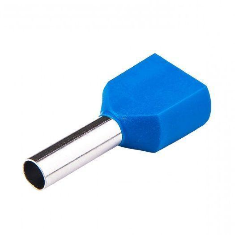 Наконечник Ізольований Втулковий Te 2Х10мм2 12мм Синій (100Шт) ENERGIO Наконечник Ізольований Втулковий Te 2Х10мм2 12мм Синій (100Шт) ENERGIO