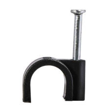 Кабельна Скоба Пластикова Кругла 7мм (100Шт) ENERGIO