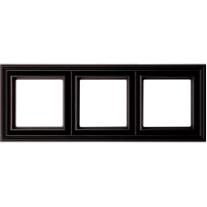 Рамка 3 пост JUNG ECO PROFI DECO Чорний матовий EPD483SWM