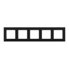 Рамка 5 пост JUNG ECO PROFI DECO Чорний матовий EPD485SW