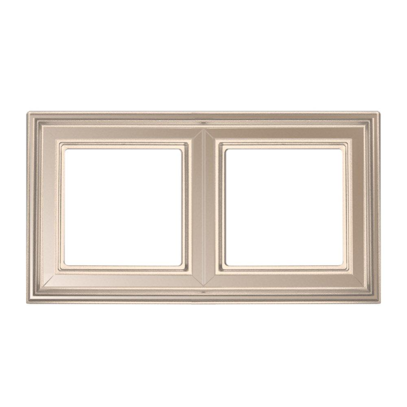 Рамка 2 пости JUNG ECO PROFI DECO шампань EPD482CH Рамка 2 пости JUNG ECO PROFI DECO шампань EPD482CH