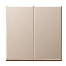 Kлавіша подвійна JUNG ECO PROFI шампань EP495CH