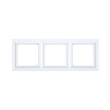 Рамка 3 пости JUNG ECO PROFI STANDART білий матовий EPS483WWM