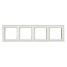 Рамка 4 пости JUNG ECO PROFI STANDART білий матовий EPS484WWM