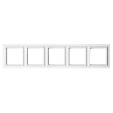 Рамка 5 постів JUNG ECO PROFI STANDART білий матовий EPS485WWM