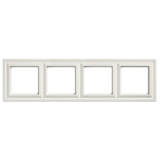 Рамка 4 пости JUNG ECO PROFI DECO білий матовий EPD484WWM
