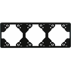 Рамка 3-міс. горизонт. Чорний, 50931 TPT, Efapel APOLO 5000