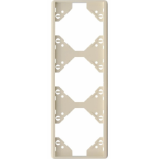 Рамка 3-міс. котик. Слонова кістка, 50932 TMF, Efapel APOLO 5000