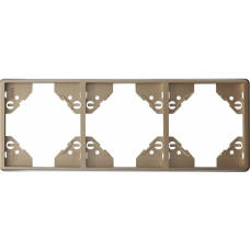 Рамка 3-міс. котик. Платина, 50932 TPL, Efapel APOLO 5000