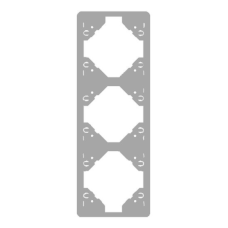 Рамка 3-міс. котик. Срібло, 50932 TPR, Efapel APOLO 5000