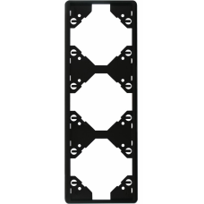 Рамка 3-міс. котик. Чорний, 50932 TPT, Efapel APOLO 5000