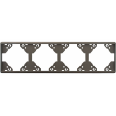 Рамка 4-міс. горизонт. Графіт, 50941 TGR, Efapel APOLO 5000