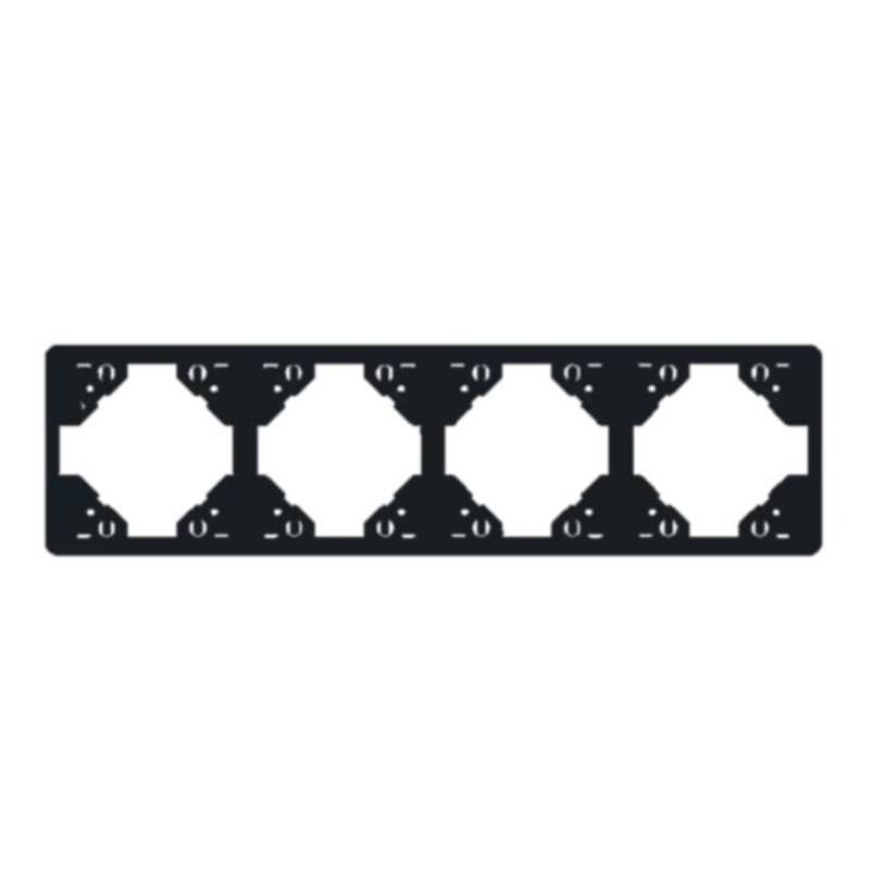 Рамка 4-міс. горизонт. Чорний матовий, 50941 TPM, Efapel APOLO 5000 Рамка 4-міс. горизонт. Чорний матовий, 50941 TPM, Efapel APOLO 5000