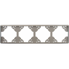 Рамка 4-міс. горизонт. Срібло, 50941 TPR, Efapel APOLO 5000