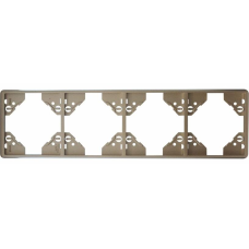 Рамка 4-міс. котик. Платина, 50942 TPL, Efapel APOLO 5000