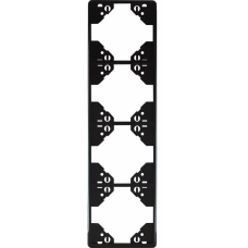 Рамка 4-міс. котик. Чорний матовий, 50942 TPM, Efapel APOLO 5000