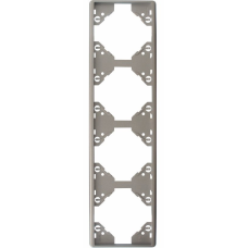 Рамка 4-міс. котик. Срібло, 50942 TPR, Efapel APOLO 5000