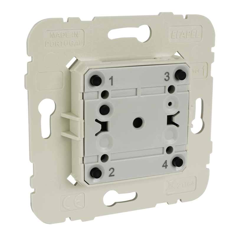 Механізм кнопки чотирьох полюсної LOGUS 60mW, 21164, Efapel Механізм кнопки чотирьох полюсної LOGUS 60mW, 21164, Efapel
