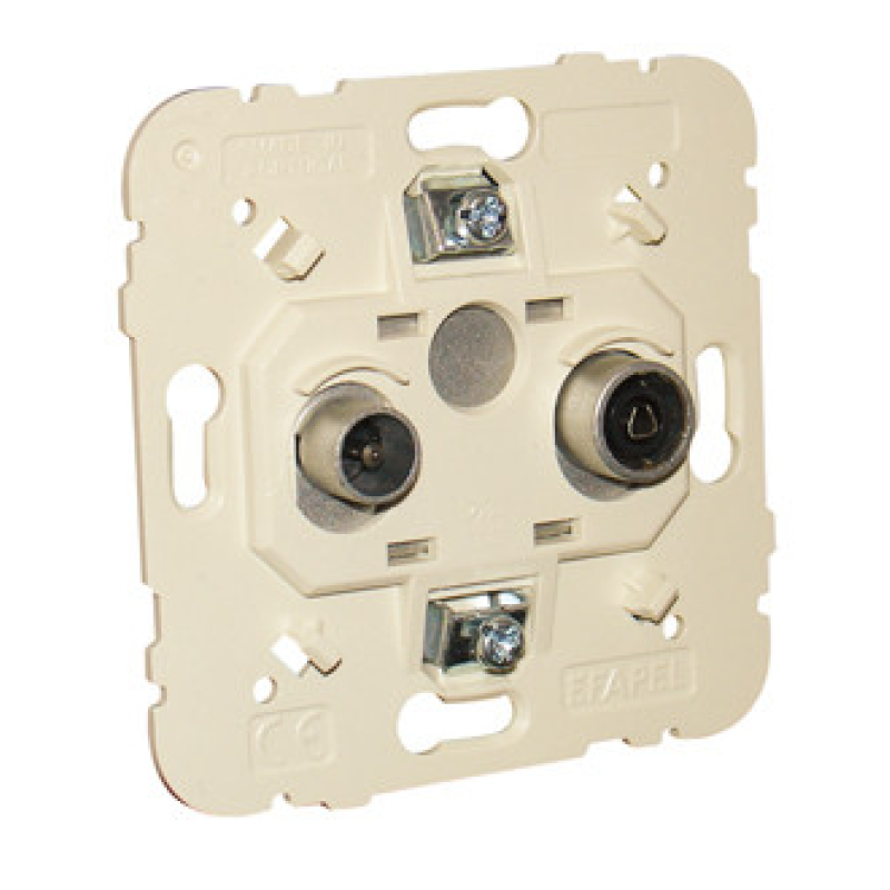 Механізм розетки (під“єднання. зірка) LOGUS R-TV, 21533, Efapel Механізм розетки (під“єднання. зірка) LOGUS R-TV, 21533, Efapel