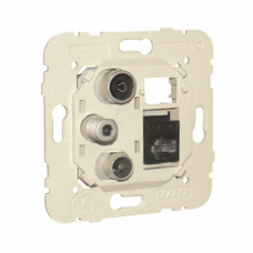 Механізм розетки мультимедійний R-TV-SAT 1x RJ45 Cat.6 UTP, 21544, Efapel LOGUS 90