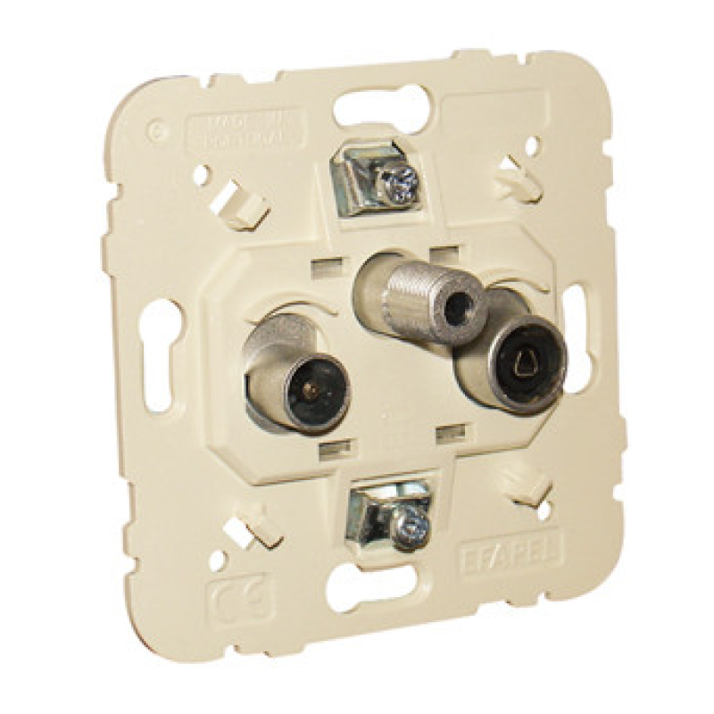 Механізм розетки телевізій. (тип терміналу) LOGUS R TV-SAT, 21555, Efapel Механізм розетки телевізій. (тип терміналу) LOGUS R TV-SAT, 21555, Efapel