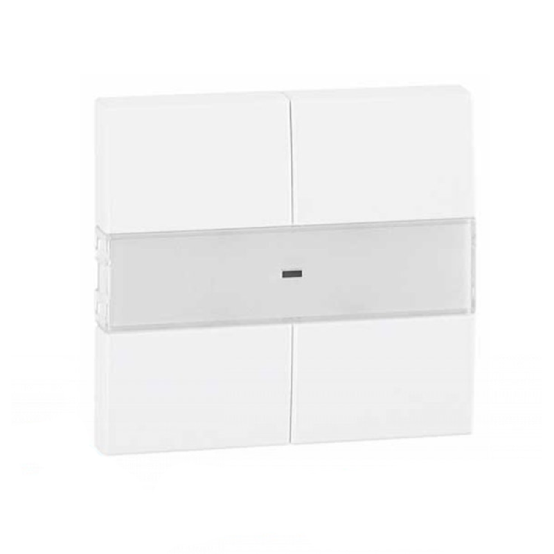 Клавіша вимикача 4-кнопкова Білий матовий, 50600 TBM, Efapel APOLO 5000