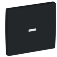 Клавіша вимикача 1кл. з підсвіткою Чорна, 50602 TPT, Efapel APOLO 5000