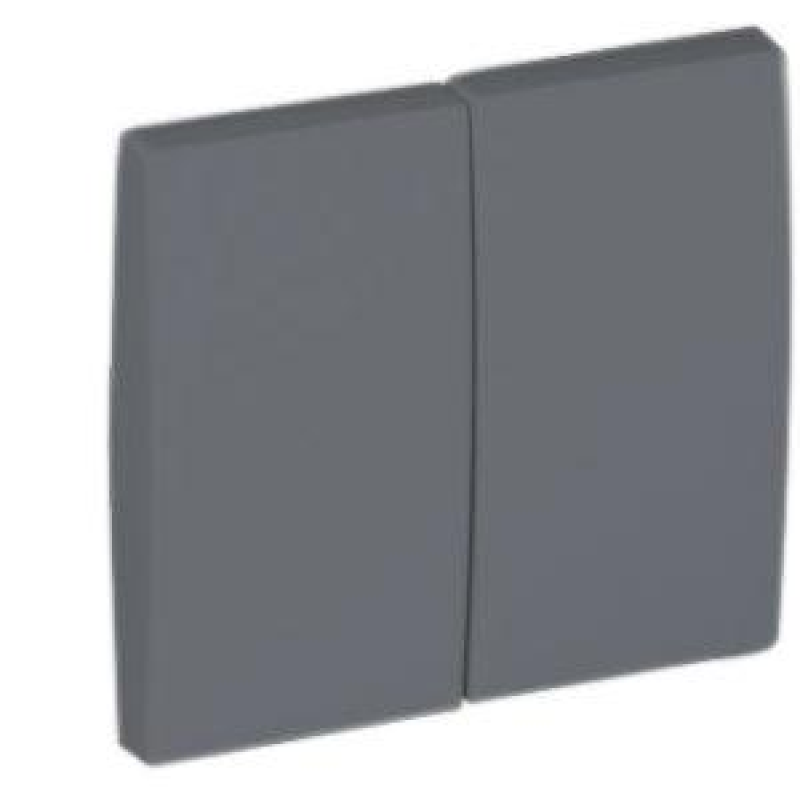 Клавіша вимикача 2 кл. Графіт, 50611 TGR, Efapel APOLO 5000 Клавіша вимикача 2 кл. Графіт, 50611 TGR, Efapel APOLO 5000