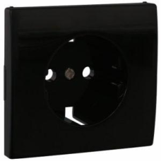 Центральна панель розетки 2P+Z, ШУКo Чорний, 50631 TPT, Efapel APOLO 5000