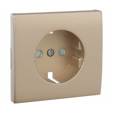 Центральна панель розетки із заслінкою 2P+Z, ШУКО Платина, 50632 TPL, Efapel APOLO 5000