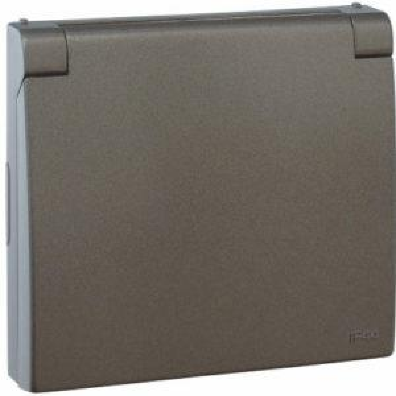 Центральна панель розетки з кришкою 2P+Z, ШУКО (IP44) Графіт, 50634 TGR, Efapel APOLO 5000 Центральна панель розетки з кришкою 2P+Z, ШУКО (IP44) Графіт, 50634 TGR, Efapel APOLO 5000