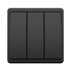 Клавіша вимикача 3 кл. Чорний матовий, 50661 TPM, Efapel APOLO 5000