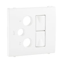 Центральна панель розетки мультимедійної R-TV-ST 2хRJ45 Білий, 50773 TBR, Efapel APOLO 5000
