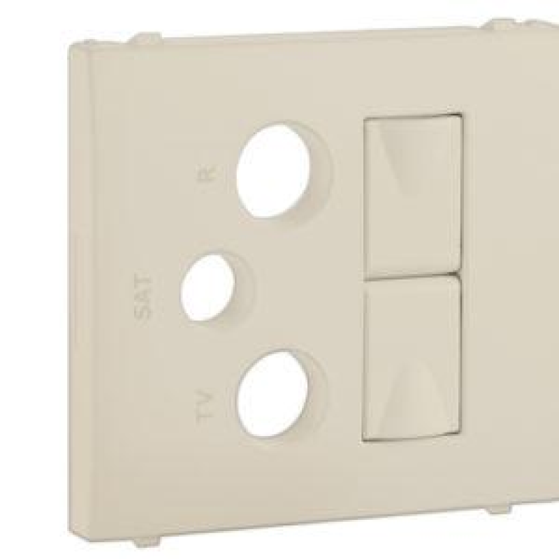 Центральна панель розетки мультимедійної R-TV-ST 2хRJ45 Слонова кістка, 50773 TMF, Efapel APOLO 5000 Центральна панель розетки мультимедійної R-TV-ST 2хRJ45 Слонова кістка, 50773 TMF, Efapel APOLO 5000