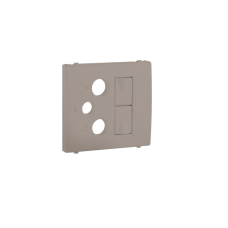 Центральна панель розетки мультимедійної R-TV-ST 2хRJ45 Платина, 50773 TPL, Efapel APOLO 5000