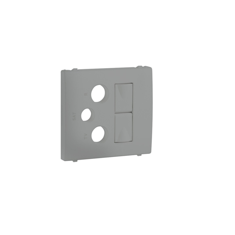 Центральна панель розетки мультимедійної R-TV-ST 2хRJ45 Срібло, 50773 TPR, Efapel APOLO 5000 Центральна панель розетки мультимедійної R-TV-ST 2хRJ45 Срібло, 50773 TPR, Efapel APOLO 5000