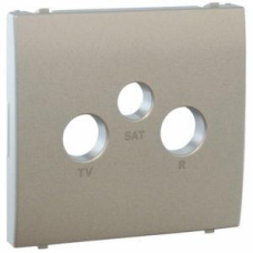 Центральна панель розетки телевізійної R-TV-SАT Срібло, 50775 TPR, Efapel APOLO 5000