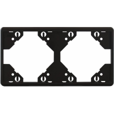 Рамка 2-міс. горизонт. Чорний матовий, 50921 TPM, Efapel APOLO 5000