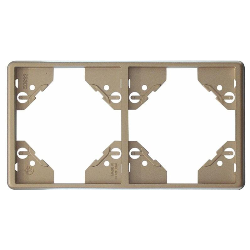 Рамка 2-міс. котик. Платина, 50922 TPL, Efapel APOLO 5000 Рамка 2-міс. котик. Платина, 50922 TPL, Efapel APOLO 5000