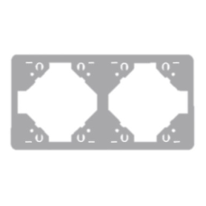 Рамка 2-міс. котик. Срібло, 50922 TPR, Efapel APOLO 5000