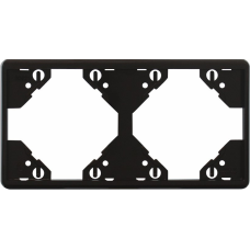 Рамка 2-міс. котик. Чорний, 50922 TPT, Efapel APOLO 5000