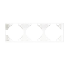 Рамка 3-міс. горизонт. Білий матовий, 50931 TBM, Efapel APOLO 5000