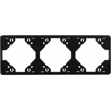 Рамка 3-міс. горизонт. Чорний матовий, 50931 TPM, Efapel APOLO 5000