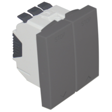 Вимикач для жалюзі Quadro45 2-кл. 2-мод. Чорний мат 45293 SPM Efapel