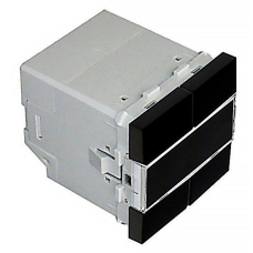 Механізм кнопки низького напругу. 4-кнопочний 2-мод. Чорний мат 45164 SPM Efapel Quadro 45