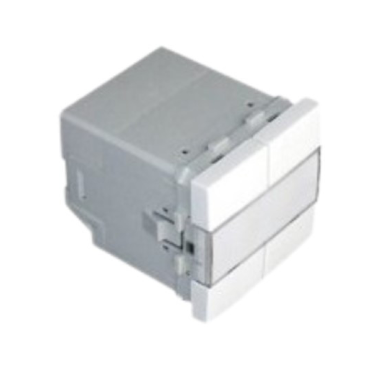 Механізм кнопки низького напругу. 4-кнопочний 2-мод. Білий мат 45164 SBM Efapel Quadro 45 Механізм кнопки низького напругу. 4-кнопочний 2-мод. Білий мат 45164 SBM Efapel Quadro 45